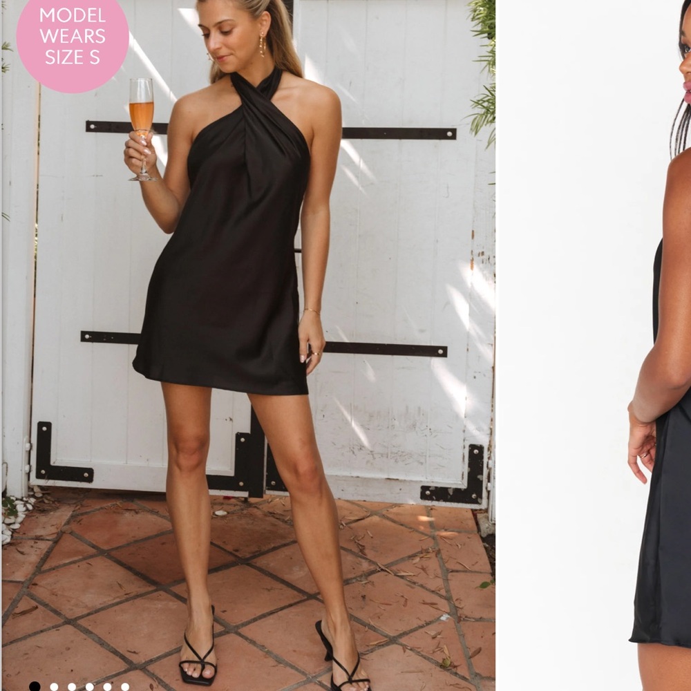 Show Me Your MuMu Jasmine Halter Mini Dress - M